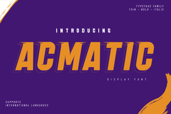 Acmatic: The Modern Display Font for Bold Creative Projects