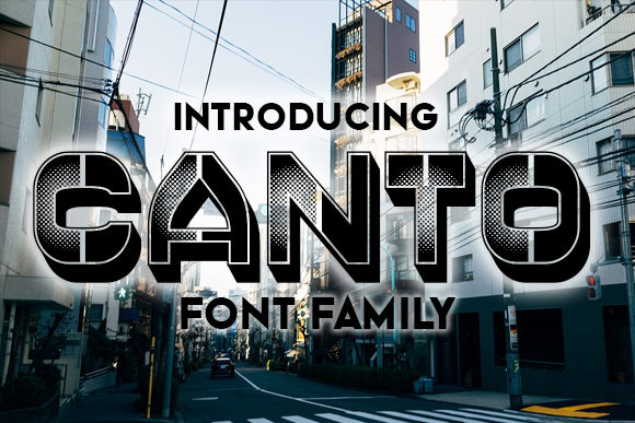 Canto: A Bold Gradient Display Font for Modern Design