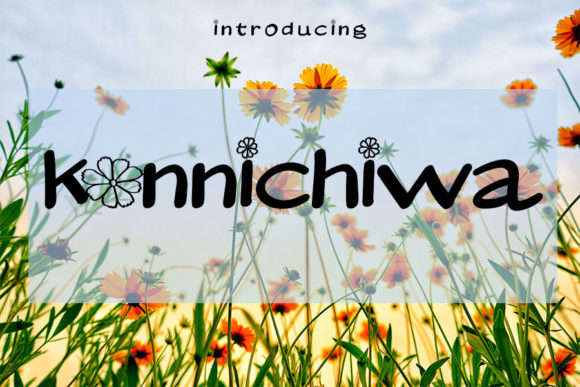 Konnichiwa: A Whimsical Display Font for Creative Projects