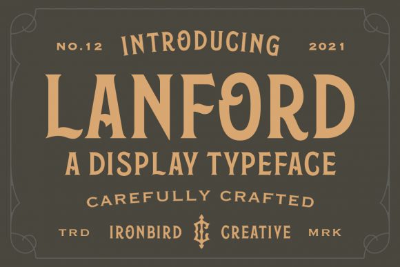 Lanford: A Vintage Display Font for Bold, Nostalgic Branding