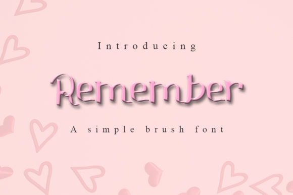 Remember: Elevating Your Design with a Simple, Trendy Display Font
