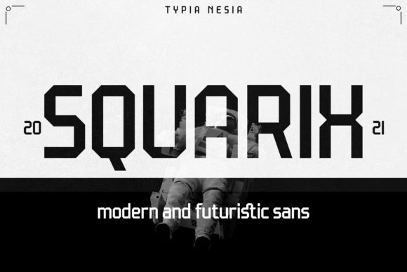Squarix: A Modern Display Font for Distinctive Branding